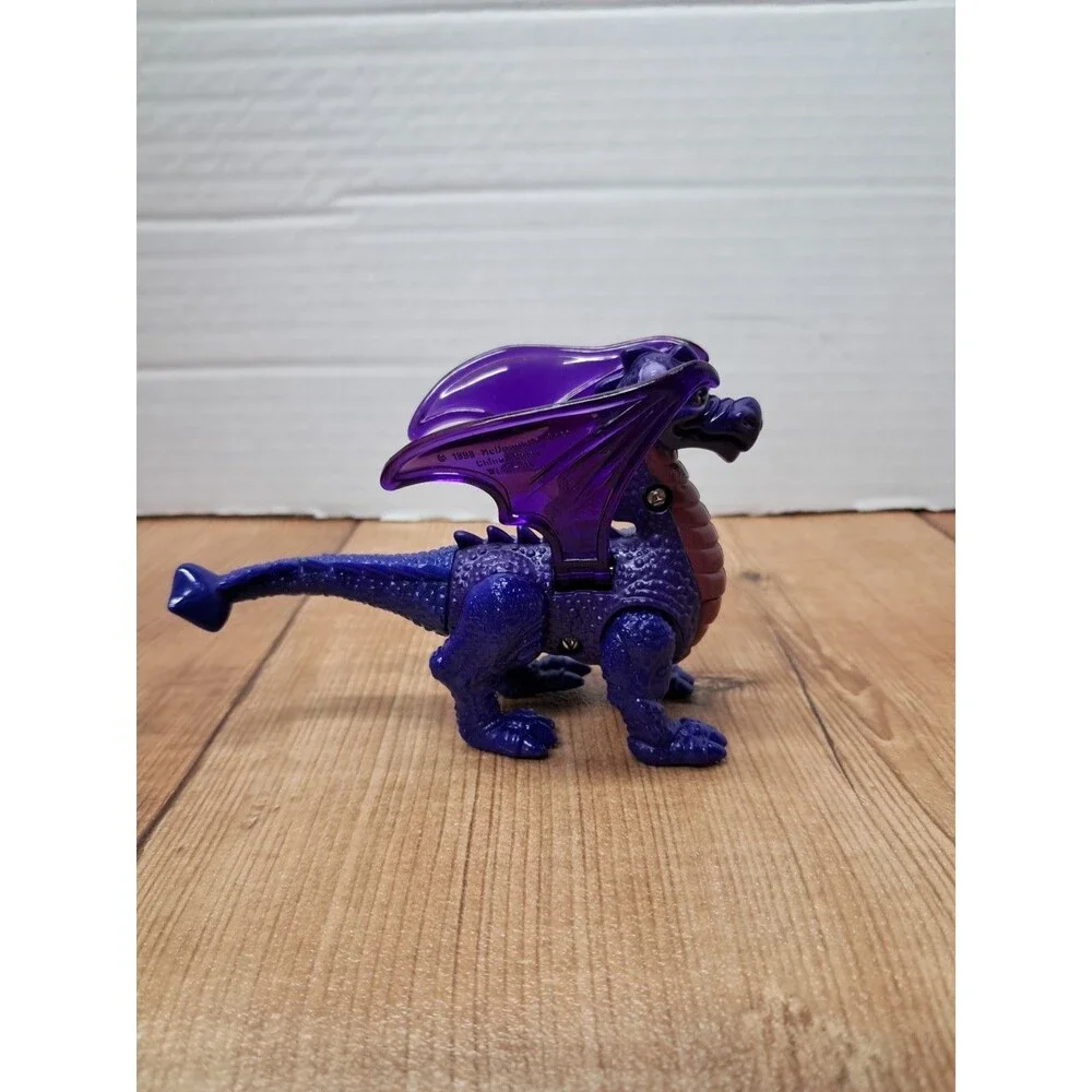 Disney Animal Kingdom 1998 McDonalds Purple Dragon Figure Vintage Happy Meal Toy